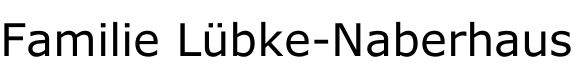Familie Lübke-Naberhaus